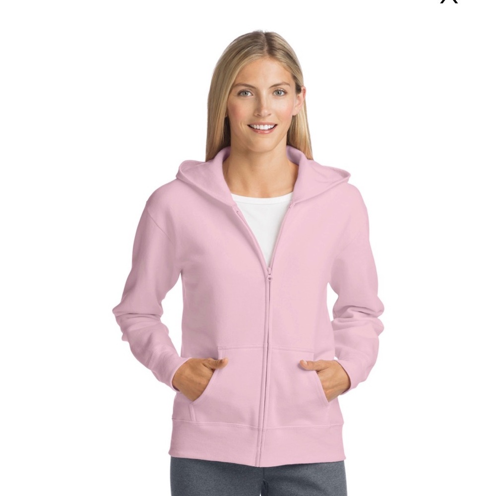 NWOT Women's Hanes® EcoSmart Full-Zip Hoodie Sweatshirt Never Worn